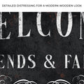Welcome Friends & Family Sign III by Tailored Canvases