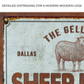 Sheep Farm Sign III by Tailored Canvases
