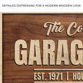 Rustic Garage Bar Wood Sign by Tailored Canvases