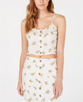 Polly & Esther Juniors Button-Front Floral-Print Tank Top by Vanessa Jane