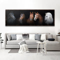 A Family Of Horses Canvas Wall Art by Tailored Canvases