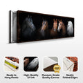 A Family Of Horses Canvas Wall Art by Tailored Canvases