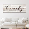 A Little Bit Of Crazy, Loud, And A Whole Lot Of Love Family Sign III by Tailored Canvases