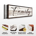 A Little Bit Of Crazy, Loud, And A Whole Lot Of Love Family Sign III by Tailored Canvases