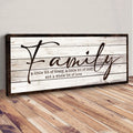 A Little Bit Of Crazy, Loud, And A Whole Lot Of Love Family Sign III by Tailored Canvases