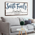 A Little Bit Of Crazy, Loud, And A Whole Lot Of Love Family Sign VI by Tailored Canvases