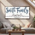 A Little Bit Of Crazy, Loud, And A Whole Lot Of Love Family Sign VI by Tailored Canvases
