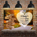 A Lot of Love Family Names Sign II by Tailored Canvases