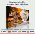 A Lot of Love Family Names Sign II by Tailored Canvases