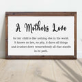 A Mother's Love For Her Child Sign by Tailored Canvases
