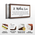 A Mother's Love For Her Child Sign by Tailored Canvases