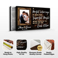 A Perfect Marriage Is Two Imperfect People Who Refuse To Give Up On Each Other Sign by Tailored Canvases