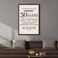 A Sweet Ending To A Long Career Sign by Tailored Canvases