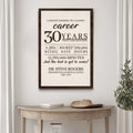 A Sweet Ending To A Long Career Sign by Tailored Canvases