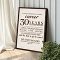 A Sweet Ending To A Long Career Sign by Tailored Canvases
