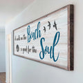 A Walk On The Beach Is Good For The Soul Sign II by Tailored Canvases