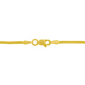 14K Yellow and White Gold 2.0 Cttw Princess Cut Diamond Flared and X-Station V Shaped 18â€ Franco Chain Statement Necklace (H-I Color, SI2-I1 Clarity) by Bids.com