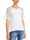 Kim and Cami Swing Lace Short Sleeve Tee, Size Small by Vanessa Jane