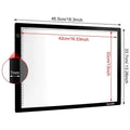 A3 Light Box Magnetic Artcraft Tracing Adjustable LED Light PadBoard Drawing by DailySale