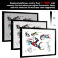 A3 Light Box Magnetic Artcraft Tracing Adjustable LED Light PadBoard Drawing by DailySale