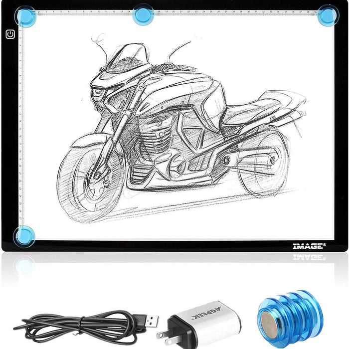 A3 Light Box Magnetic Artcraft Tracing Adjustable LED Light PadBoard Drawing by DailySale