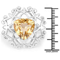 5.71 Carat Genuine Citrine .925 Sterling Silver Ring by Bids.com