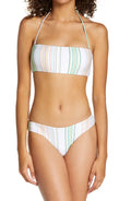 ONeill Dreamland Beach Stripe Bandeau Bikini Top, Size XS by Vanessa Jane