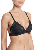 Aqua Lace Bralette, Black, Size XS by Vanessa Jane