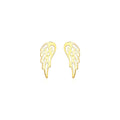 14k Yellow Gold Polished Wing Post Earrings by Bids.com