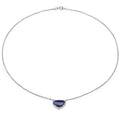 3.92 Carat Genuine Blue Aventurine .925 Sterling Silver Pendant by Bids.com