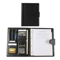 A4 Conference Folder Soft Leather Portfolio Organiser with Calculator by DailySale