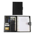 A4 Conference Folder Soft Leather Portfolio Organiser with Calculator by DailySale