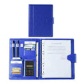 A4 Conference Folder Soft Leather Portfolio Organiser with Calculator by DailySale