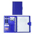 A4 Conference Folder Soft Leather Portfolio Organiser with Calculator by DailySale