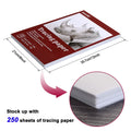 A4 Size 250 Sheets Translucent Vellum Paper for Tracing Sketching Drawing Animation by DailySale