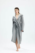 Muslin Gray Bathrobe by NoaPure.com