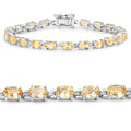 9.03 Carat Genuine Citrine .925 Sterling Silver Bracelet by Bids.com