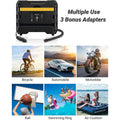 A6 Car Tire Inflator 12V DC Air Compressor Portable Multifunctional Tire Pump 3 LED Lights by DailySale