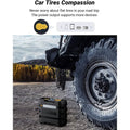 A6 Car Tire Inflator 12V DC Air Compressor Portable Multifunctional Tire Pump 3 LED Lights by DailySale