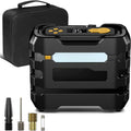 A6 Car Tire Inflator 12V DC Air Compressor Portable Multifunctional Tire Pump 3 LED Lights by DailySale