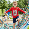 Reebok Little Boys' Long Sleeve Tee, 2029-Haute Red, 5 by Vanessa Jane
