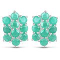 6.60 Carat Genuine Emerald .925 Sterling Silver 3 Piece Jewelry Set (Ring, Earrings, and Pendant w/ Chain) by Bids.com