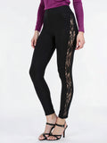 Thalia Sodi Lace-Trim Leggings, Size Small by Vanessa Jane