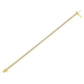 14K Yellow Gold Plated .925 Sterling Silver 3.0 Cttw Miracle-Set Diamond Tennis Bracelet (L-M Color, I2-I3 Clarity) - 7.25" by Bids.com