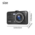 A6T 4-Inch 170° Wide Angle Full HD 1080P Car DVR Dual Lens Dash Cam Rear View Camera Video Recorder with Touch Screen by DailySale