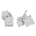 14K White Gold 1/2 cttw Round Cut Diamond Earrings (H-I, SI2-I1) by Bids.com