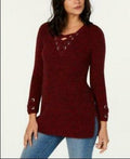 Style & Co Petite Lace-up Tunic by Vanessa Jane