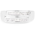 0.70 Carat Genuine White Sapphire .925 Sterling Silver Ring by Bids.com