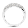 0.96 Carat Genuine White Diamond .925 Sterling Silver Ring by Bids.com