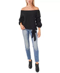Vince Camuto Clip-Dot Off-the-Shoulder Top, Size Medium by Vanessa Jane
